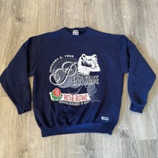 Vintage 1995 Penn State Rose Bowl Navy Blue Crewneck Sweatshirt Men s XL