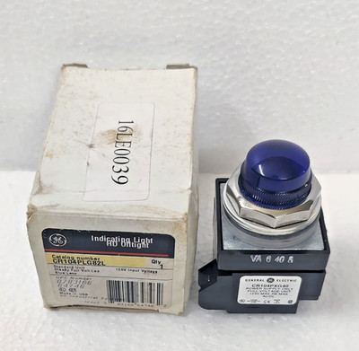 GE GENERAL ELECTRIC CR104PXG40 BLUE PUSHBUTTON INDICATION LIGHT - CR104PLG82L
