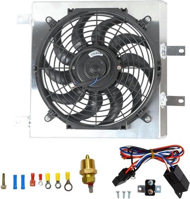 Full Aluminum Radiator Shroud 12'' Electric Fan Kit for 1992-2000 Civic EG EK EX