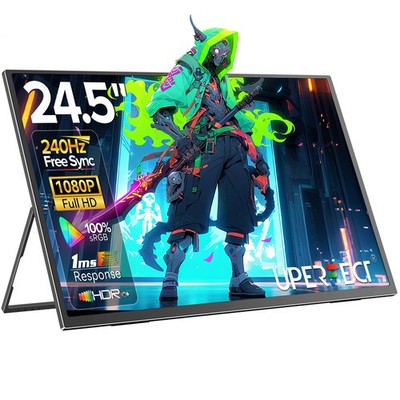 24.5'' 240Hz 1920 * 1080 Portable Gaming Monitor with 180° Adjustable Kickstand