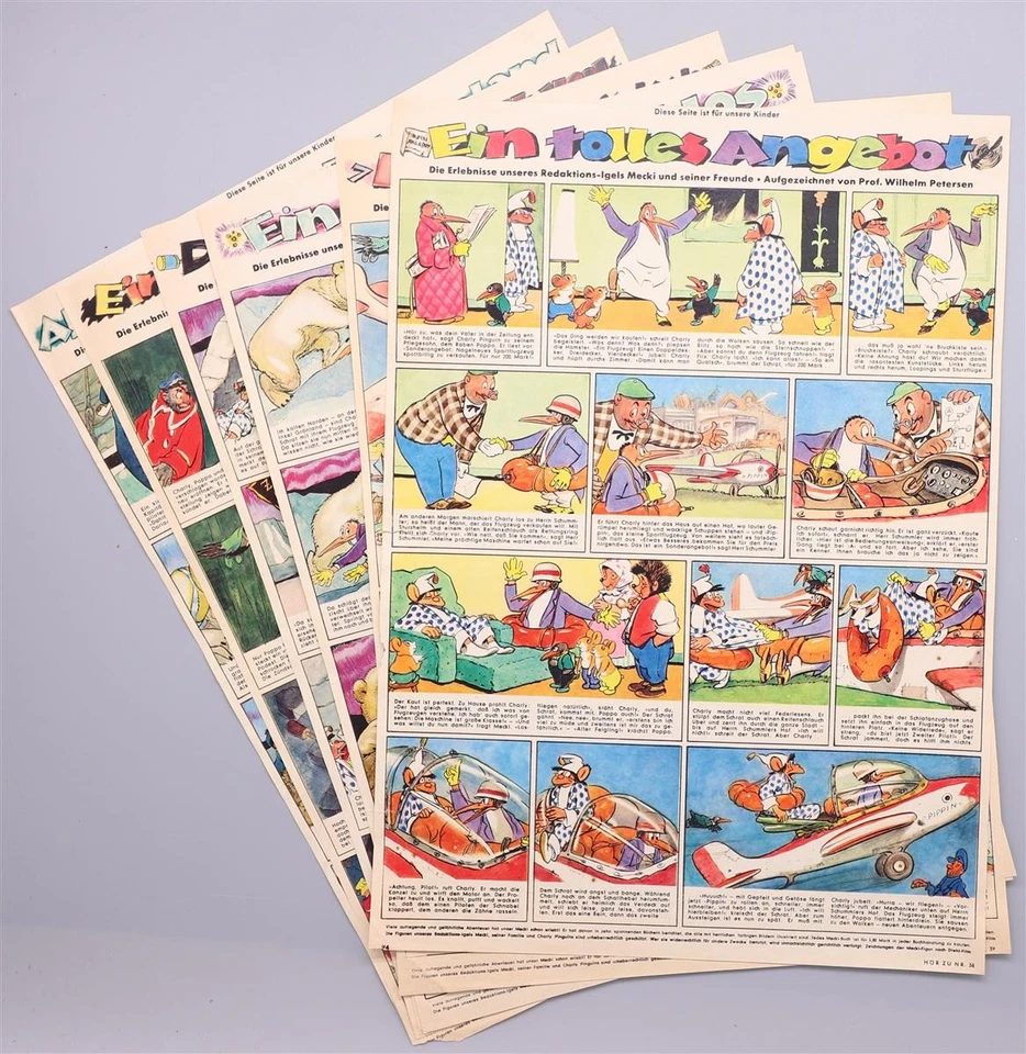 Mecki Ein tolles Angebot HÖRZU 1962 38-44 Prof. Wilhelm Petersen Humor Comic - Bild 1 von 1