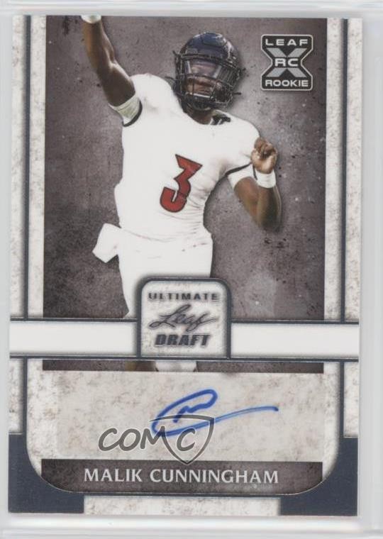 2022 Leaf Ultimate Draft Malik Cunningham #BA-MC1 Auto 2y0