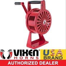 Basetable Mount Loud Hand Crank Manual Operated Air Raid Alarm Metal Siren Red Basetable Mount Loud Hand Crank Manual Operated Air Raid Alarm Metal Siren Red