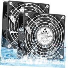 120mm x 38mm 12V DC IP68 Waterproof Fan, High Speed Dual Ball Bearing 120x38mm