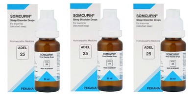 ADEL 25 Sleep Disorder Drops Pack of 3 Natural Homeopathic Remedy FS