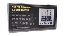 125 Piece Rubber Grommet Assortment w/ Plastic Storage Box EWG & RBG Types