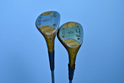 PowerBilt Delta 7 and 9 Wood 'PRO ONLY' True Temper Steel Vintage Wood Set