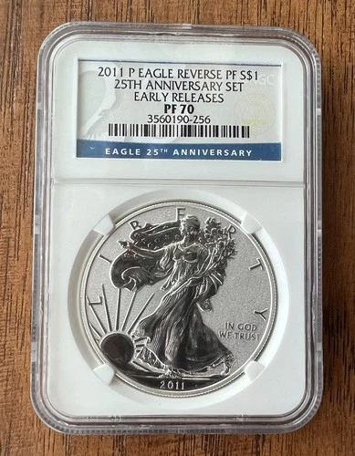 2011-P American Silver Eagle 25th Anniversary Set - NGC PF70 Reverse Proof