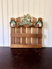 Country Wall Decor, Rustic Farmhouse Sign, Primitive 1980s Kitchen Fencepost