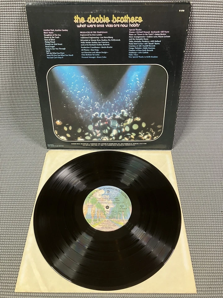 The Doobie Brothers~What Were Once Vices Are Now Habits 1974 Vinyl LP W-2750 NM - Image 4 of 4