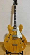 Guitarra Eléctrica Acústica Epiphone Casino Natural Premium Birdseye Etiqueta Naranja