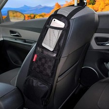 Luckybay Car Seat Side Organizer, Auto Storage Hanging Bag, Black