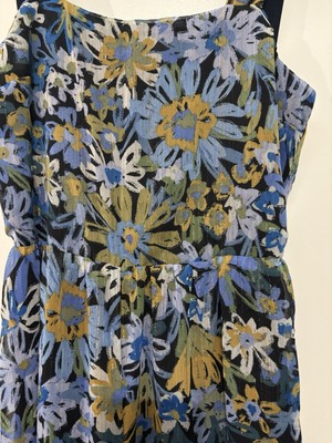 Sadie Sage Cruising Square Neck Jumpsuit Size Med Midnight Multi