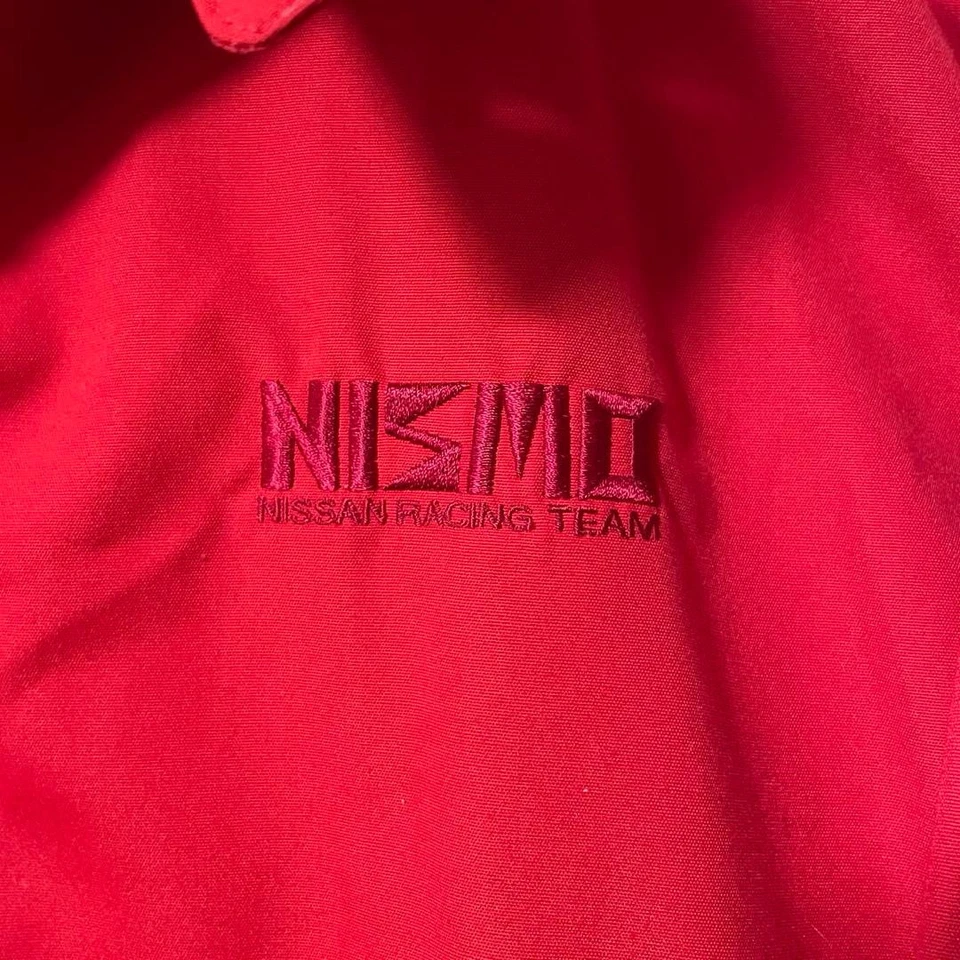 NISSAN NISMO 工作夹克复古 80 年代 90 年代棉涤纶 GTR 红色 M — 第 3/4 张图片