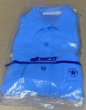 Elbeco Tex-Trop Blue Dacron Polyester Long Sleeve Uniform Shirt 33 17 NEW