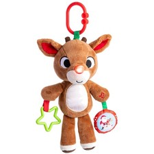 Rudolph The Red-Nosed Reindeer Musical Teether Toy - 12-Inch Soft Activity