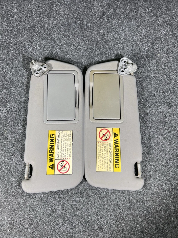 Juego de pares de parasoles laterales para conductor y pasajero Hyundai Elantra 2001-2006 vinilo gris Foto 2 de 4