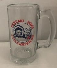 Eskimo Joe’s Stillwater Oklahoma OK Libbey Heavy Glass Beer Mug with Handle New