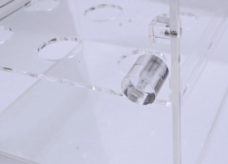 021036:9 Agujeros Gabinete de Cono de Helado, Vitrina de Rollos de Huevos, Acrílico Transparente Foto 4 de 4