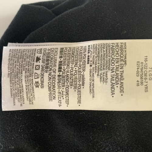 Nike Black Gray Boys Zip Up Jacket Size 7 - Picture 4 of 4