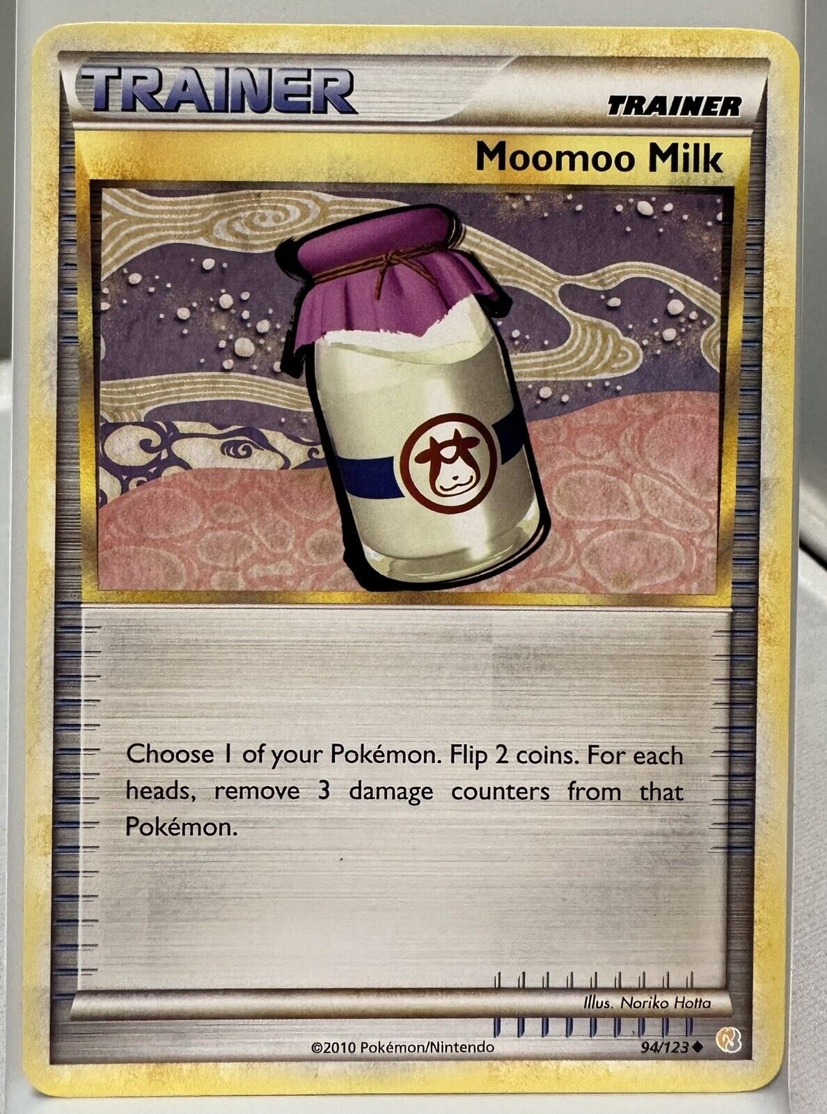 Mavin  Pokemon Trainer Moomoo Milk - HeartGold & SoulSilver 94/123  Uncommon 