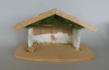 Weihnachtskrippe Krippenstall 16 cm hoch Ende...