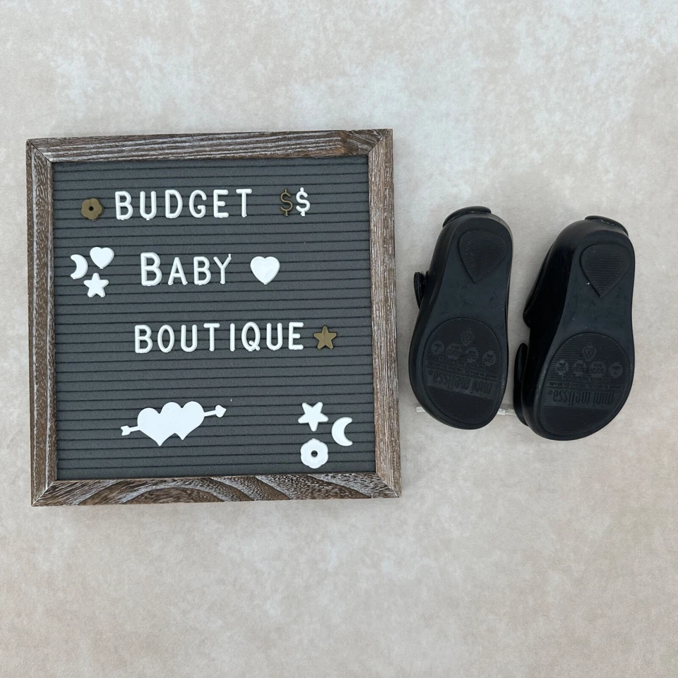 MINI MELISSA черный кот плоскостях туфли размер 7 ребенка ясельного возраста - Изображение 3 из 3