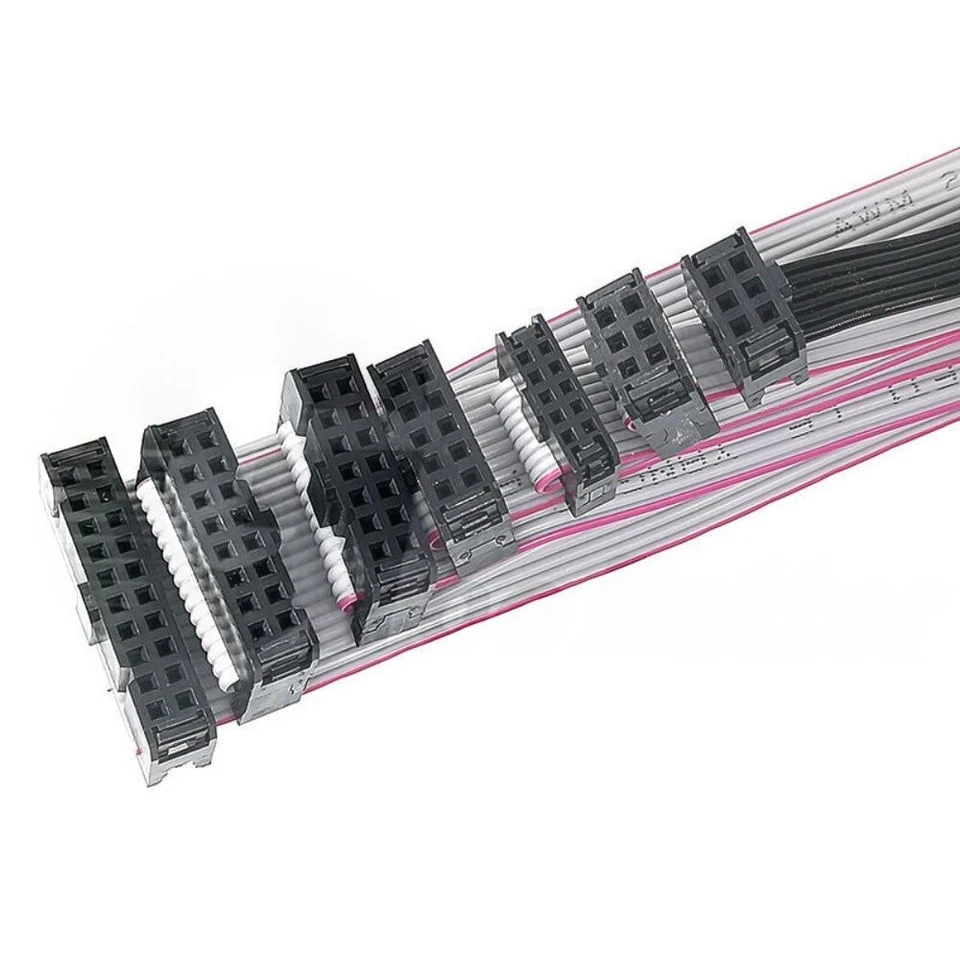 1.27mm Pitch, 2 Row, 20cm Flat Ribbon Cable, IDC Header Jumper Connector, Female - Image 3 of 4