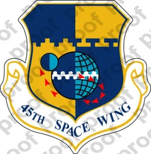 STICKER USAF 45TH SPACE WING