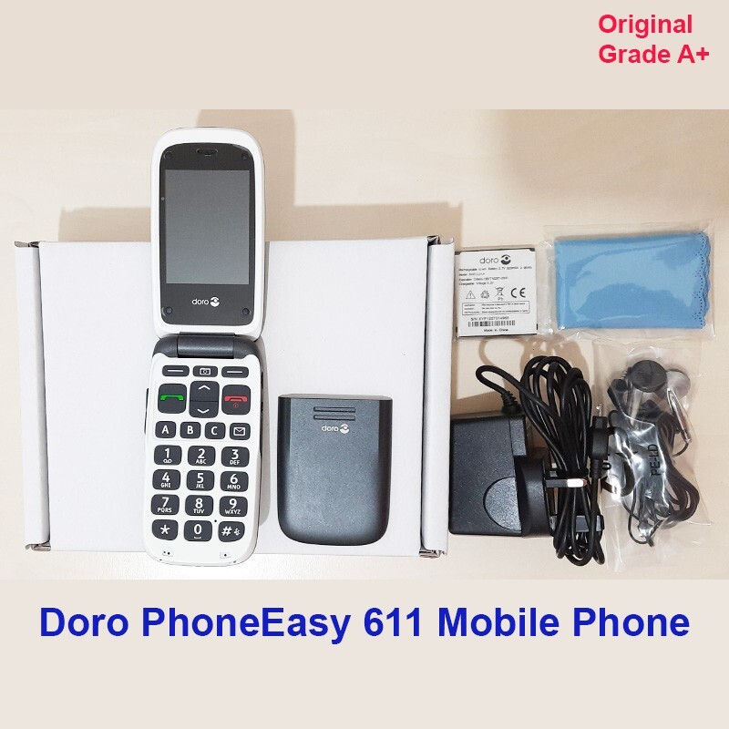 Doro PhoneEasy 611 Graphite Big Button Camera Flip Mobile Phone Tesco ...