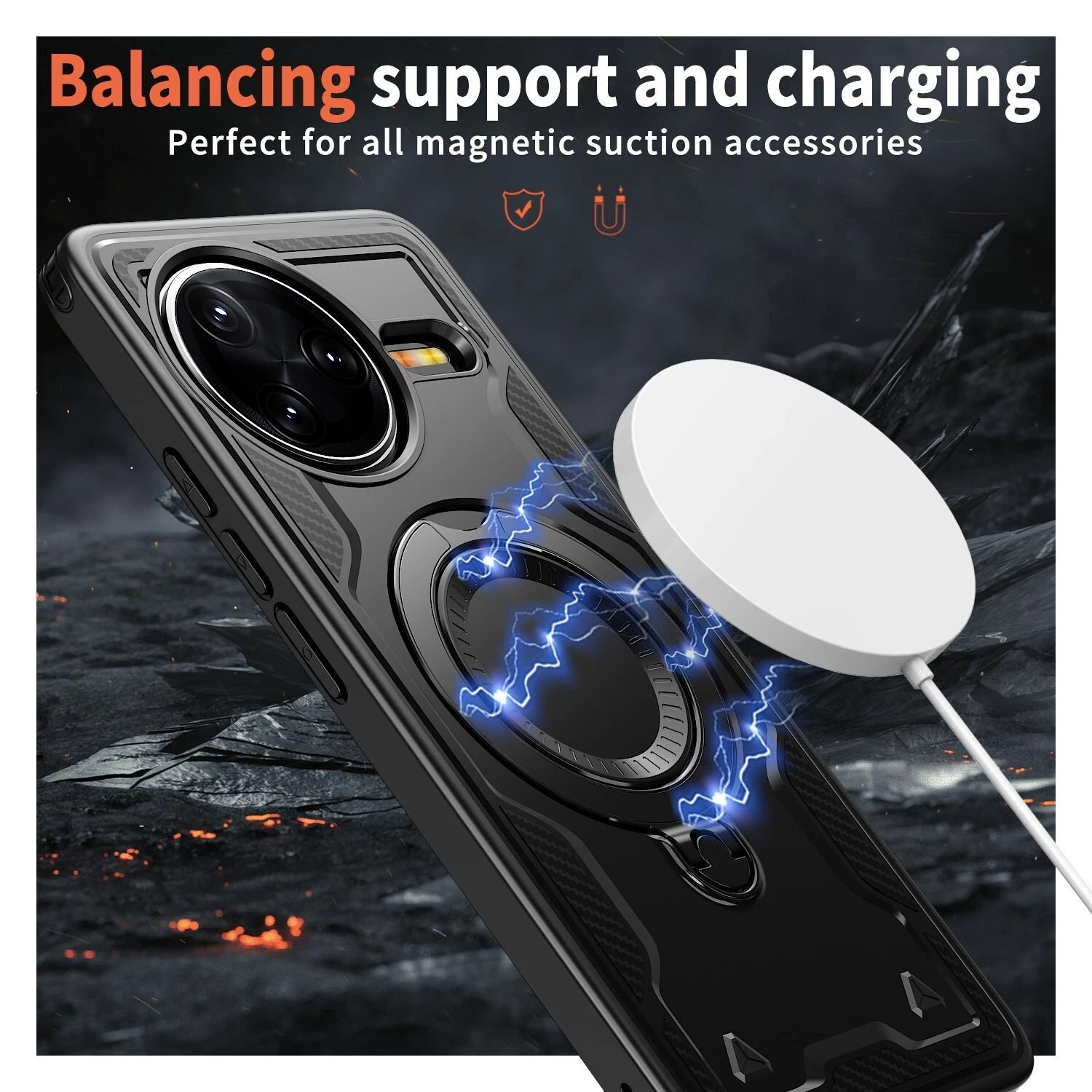 BAIDIYU Cover Sottile Per Xiaomi Poco F7 Ultra - Antiurto TPU + PC Rigido (Blu)
