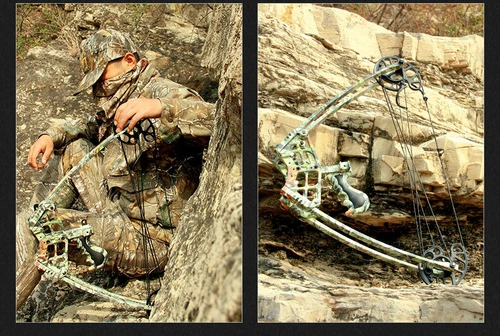 Dual-use Triangle Archery Compound Bow Catapult Bowfishing Steel Ball Hunting - Picture 13 of 28