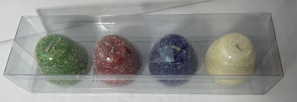 Juego de 4 velas Goody Gumdrop nuevas en caja menta uva canela rojo púrpura verde Foto 2 de 3