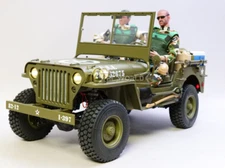 FMS MB  1/6 Military Truck WHEELS + TIRES (4pcs) Upgrade -GREEN-