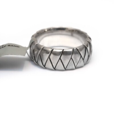 Bague Homme David Yurman Le Caire En Argent Sterling 925 - Largeur 8 Mm - Taille 12 Neuve Sous Boîte