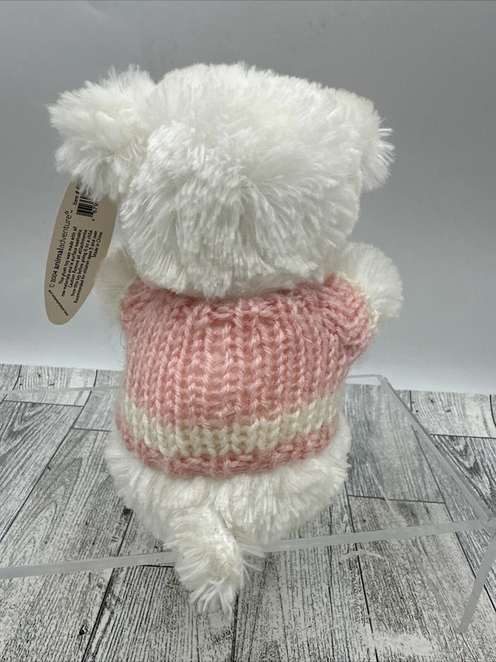 Animal Adventure Mini Valentine's Day Teddy Bear Plush Stuffed Animal Toy 5" - Image 3 of 4