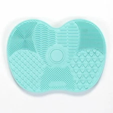 2 xGreen-Silicone Makeup Brush Cleaner Pad Washing Scrubber Board Cleaning Tool