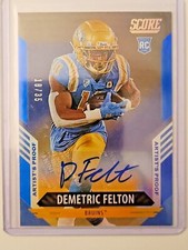 2021 Score Artists Proof Demetric Felton RC Auto #319 18/35