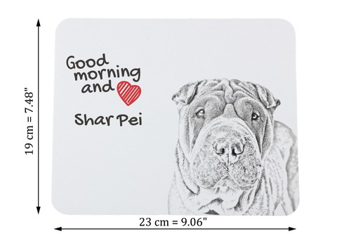 Shar Pei sous-main de souris avec chien Art-Dog - Photo 2/7
