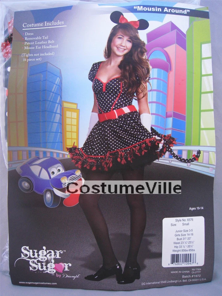 MINNIE MOUSE Niños Niñas Halloween Disfraz Vestido Lunares Talla Grande Foto 2 de 2