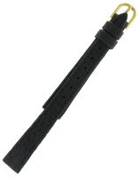 Watch Band 11mm Stitched Black Genuine Wild Boar on sale Watch Band 11mm Stitched Black Genuine Wild Boar on sale