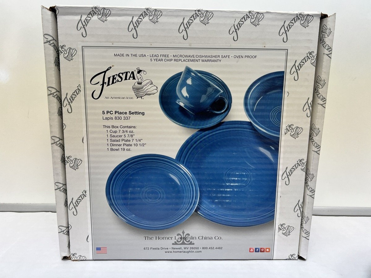 Dinnerware Sets Lapis Fiestaware NEW SET FIESTAWARE LAPIS BLUE