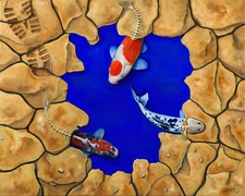 🔵 Consumption | Original Oil Painting, Art Decor, Desert, Destruction, Protest