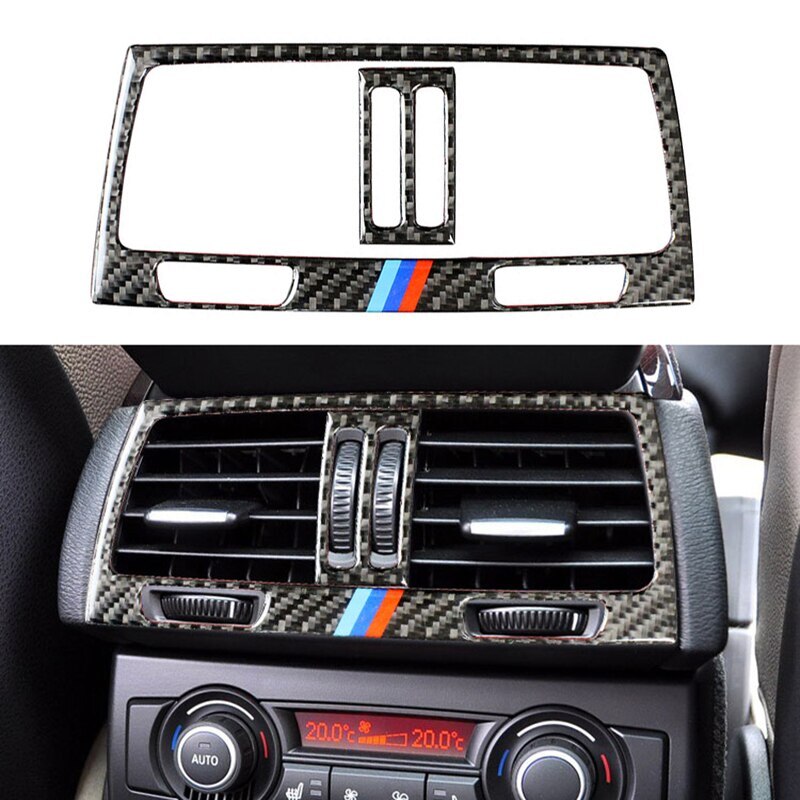 4-Piece Carbon Fiber Interior Trim Cover Set – For BMW X5 E70 & X6 E71 (2007-2013)