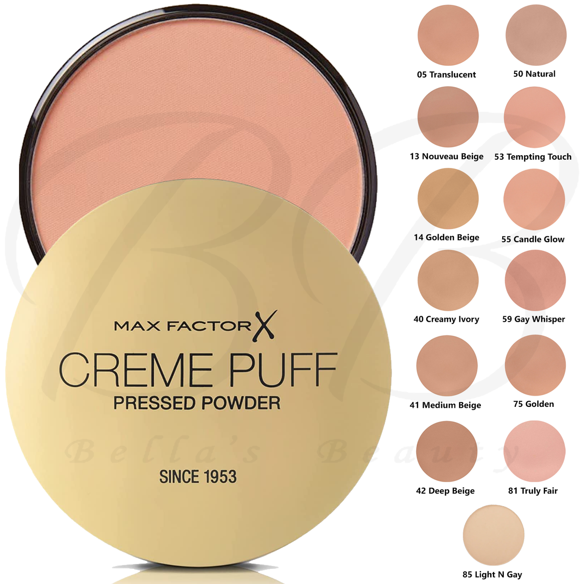 MAX FACTOR Creme Puff Compact Pressed Face Powder 14g *CHOOSE YOUR