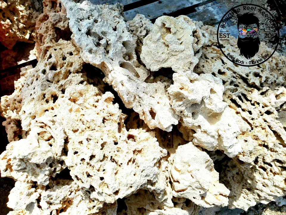 ADDICTIVE REEF KEEPING Premium ARK Dry Reef Rock Aragonite Base, Porous Aquariums Live