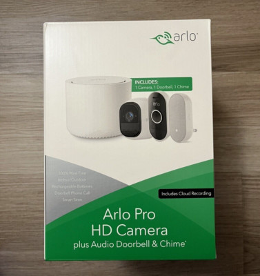 Arlo Smart Home Pro HD Camera Plus Audio Doorbell and Chime System