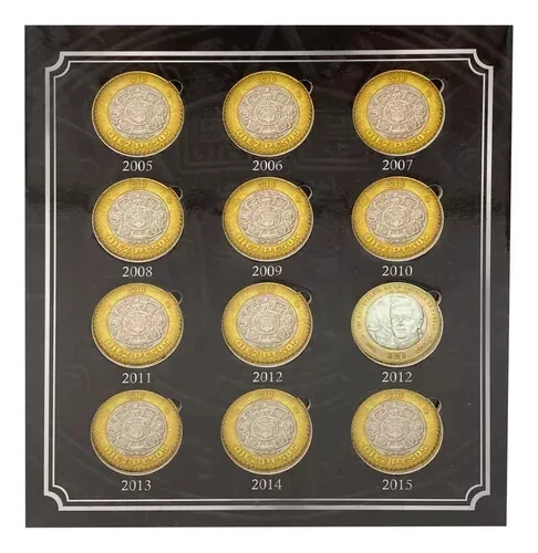 Álbum Coleccionador De Monedas $10 Pesos México- INCLUYE 20 MONEDAS !! - Image 3 of 4