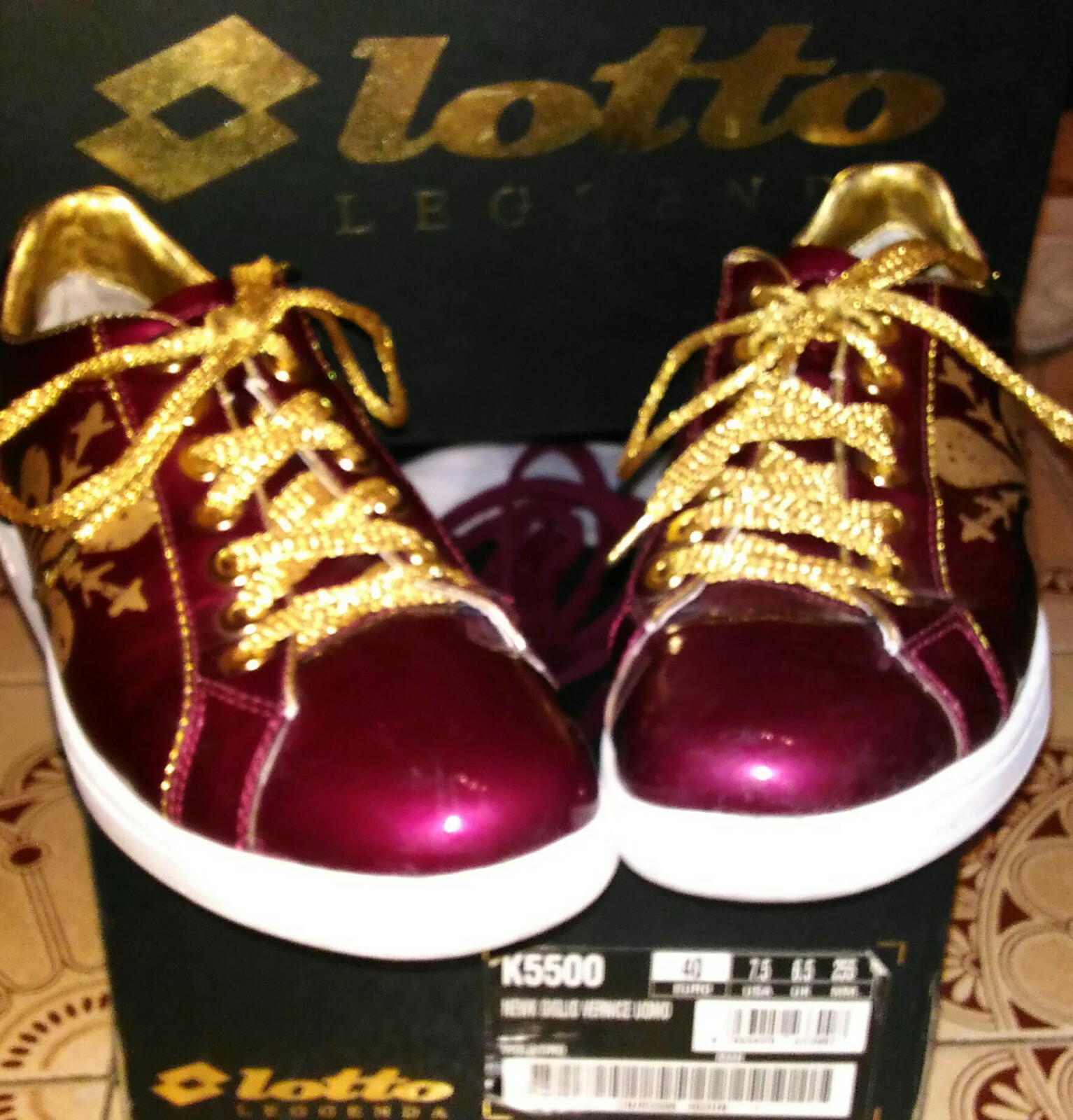 Scarpe tempo libero LOTTO LEGGENDA viola oro n°40 uomo