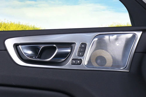 For Volvo XC60 2018-2021 Silver Titanium Inner Door Handle Bowl Cover Trim - Foto 3 di 10